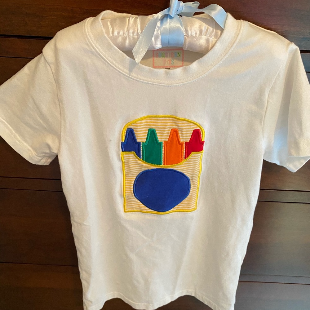 Southern Tots 1st Day of School Crayon T-shirt 8
